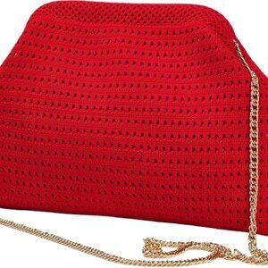 2025 Summer Beach Woven Clutch Purses - Cloud Dumpling Crossbody Handbag
